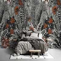 Thumbnail for Papier Peint Plante Noir et Blanc | Le Petit Intissé