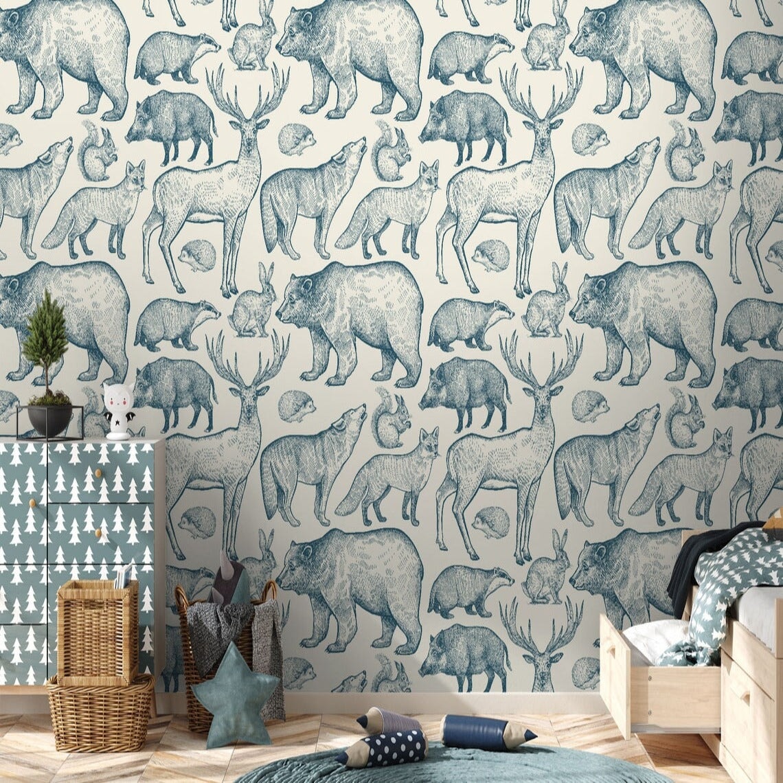 Papier Peint Motif Bébé | Le Petit Intissé