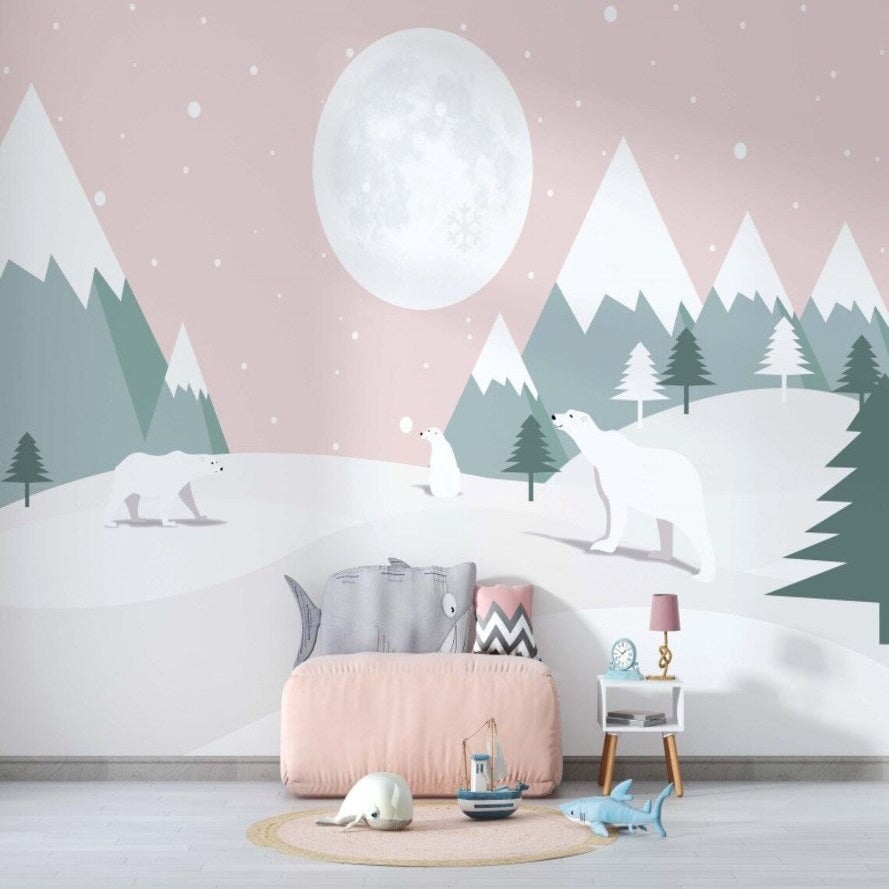 Papier Peint Ours Blanc | Le Petit Intissé