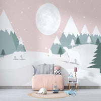 Thumbnail for Papier Peint Ours Blanc | Le Petit Intissé