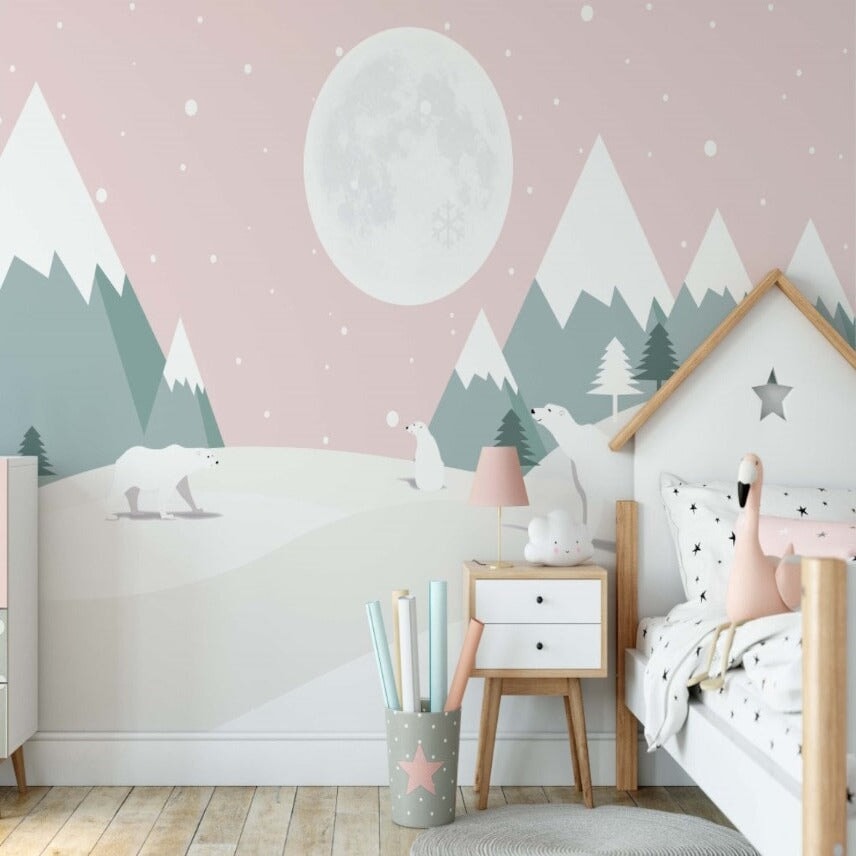 Papier Peint Ours Blanc | Le Petit Intissé