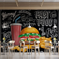 Thumbnail for Papier Peint Restaurant Fast Food | Le Petit Intissé