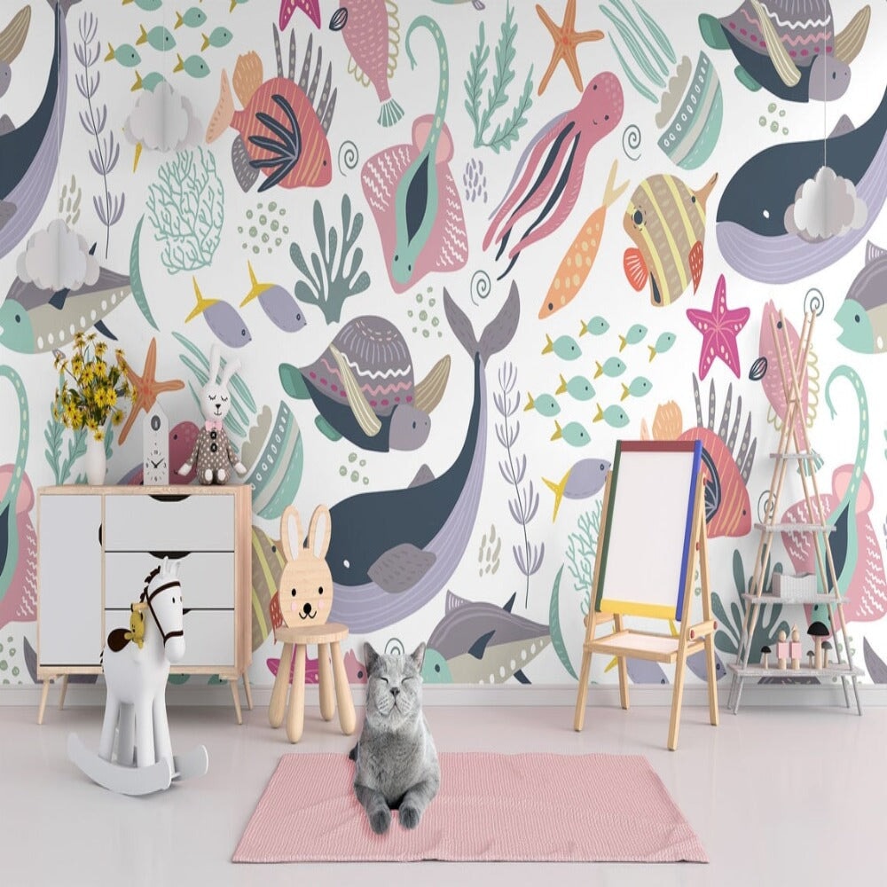 Papier Peint Océan Bébé | Le Petit Intissé