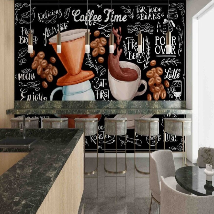 Papier Peint Coffee | Le Petit Intissé