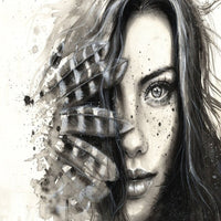 Thumbnail for Papier Peint Visage Noir et Blanc | Le Petit Intissé