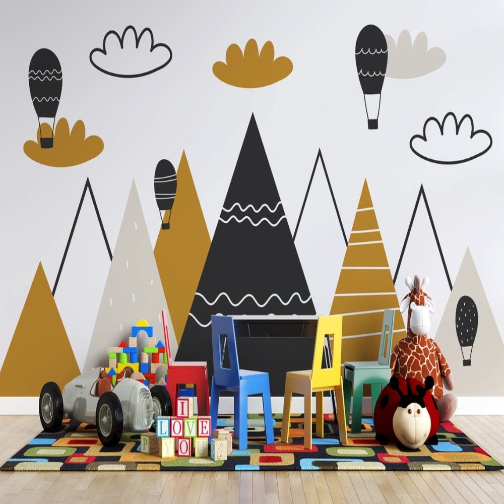 Papier Peint Moutarde Motif | Le Petit Intissé