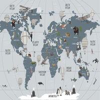 Thumbnail for Carte du Monde Pour Mur | Le Petit Intissé