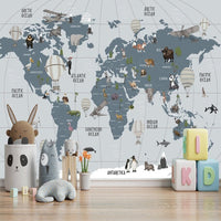Thumbnail for Carte du Monde Pour Mur | Le Petit Intissé