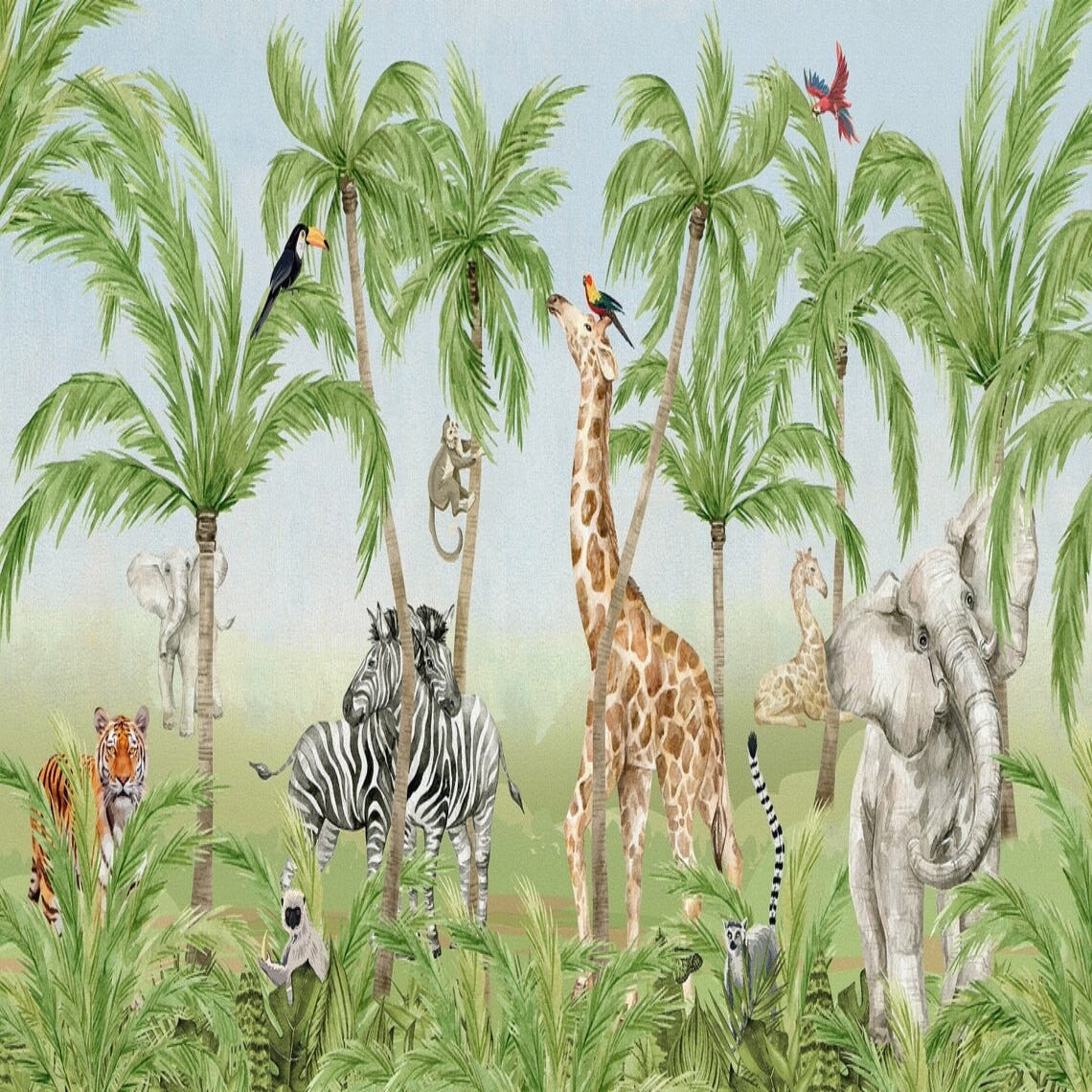 Déco Chambre Enfant Tropicale Jungle | Le Petit Intissé