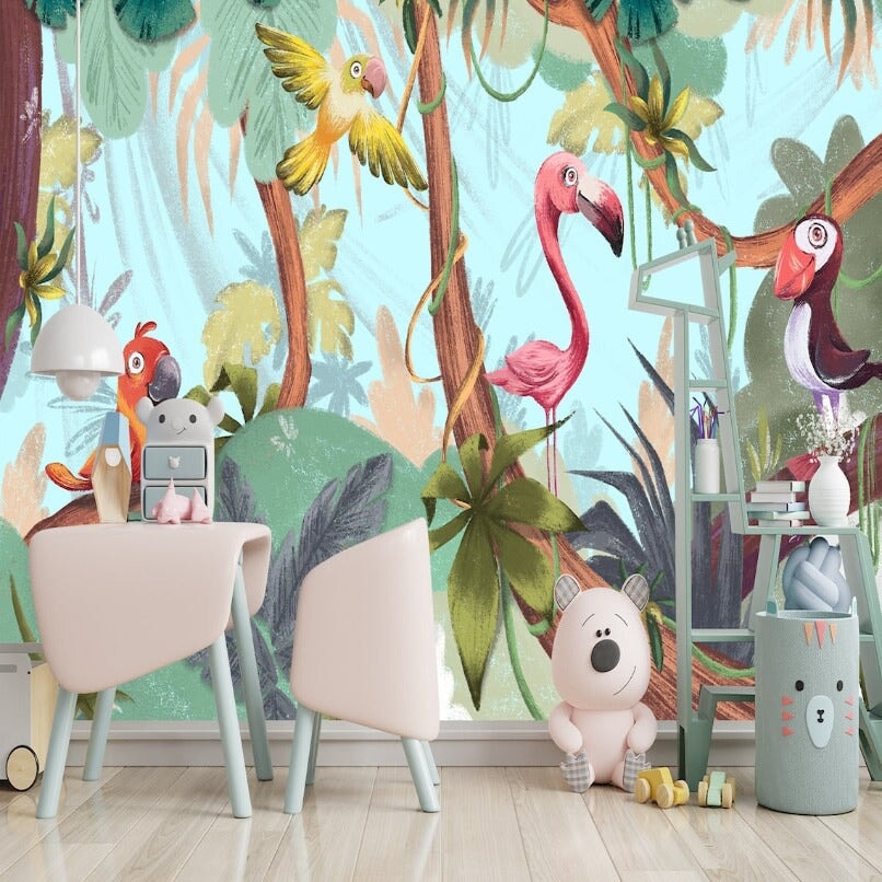 Papier Peint Oiseaux <br/> Chants d'Oiseaux de la Jungle