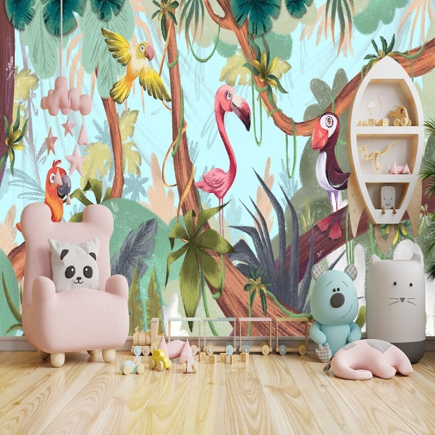 Papier Peint Oiseaux <br/> Chants d'Oiseaux de la Jungle