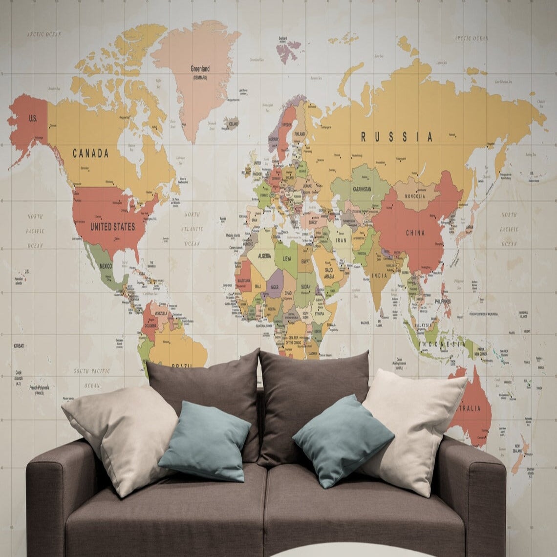 Papier Peint Voyage <br/> Monde Panoramique