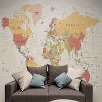 Thumbnail for Papier Peint Voyage <br/> Monde Panoramique