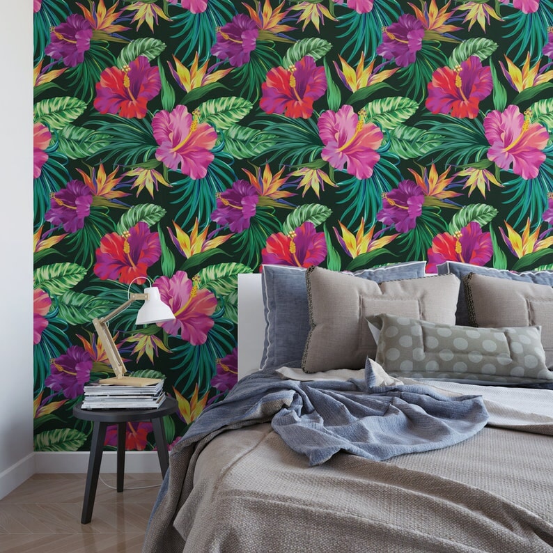 Papier Peint Hibiscus | Le Petit Intissé