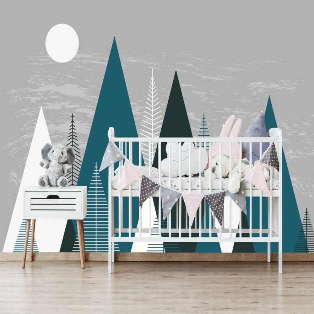 Papier Peint Triangle Chambre Bébé | Le Petit Intissé