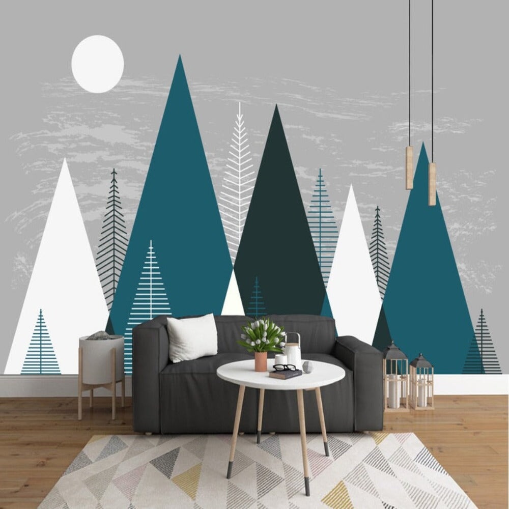 Papier Peint Triangle Chambre Bébé | Le Petit Intissé