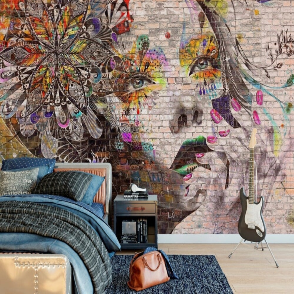 Papier Peint Brique Chambre Ado | Le Petit Intissé