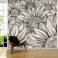 Thumbnail for Papier Peint Panoramique Tournesol | Le Petit Intissé