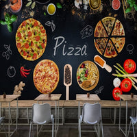 Thumbnail for Papier Peint Pizza | Le Petit Intissé