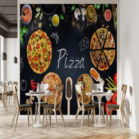 Thumbnail for Papier Peint Pizza | Le Petit Intissé