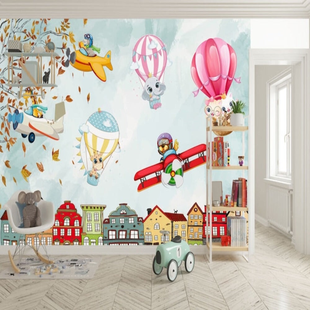 Papier Peint Animaux <br/> Panoramique Avion