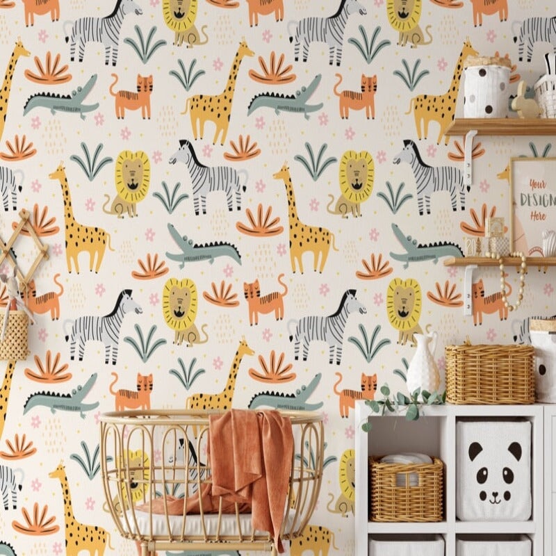 Papier Peint Motif Animalier | Le Petit Intissé