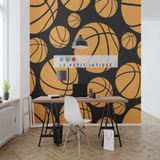 Papier Peint Chambre Garçon Basket | Le Petit Intissé