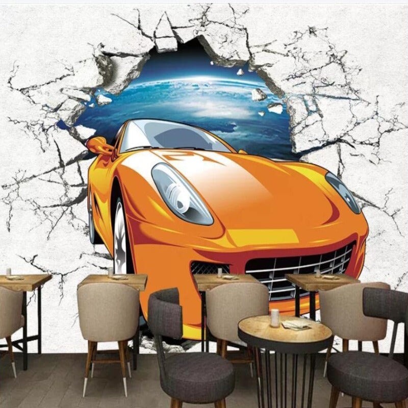 Papier Peint Voiture Porsche | Le Petit Intissé