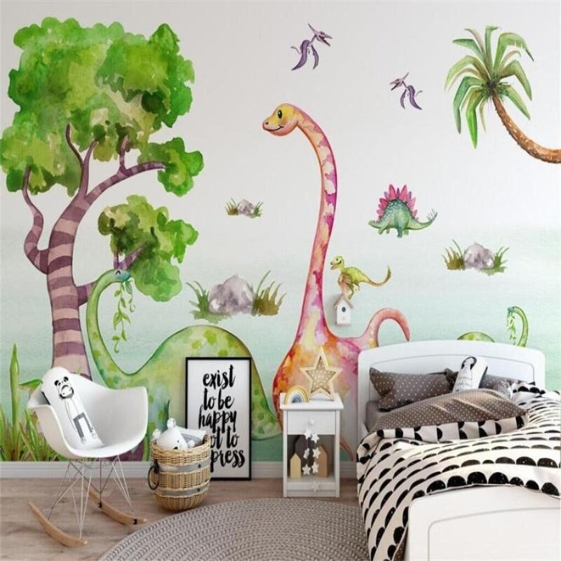 Papier Peint Dinosaure <br/> Chambre Dino