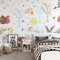 Thumbnail for Papier Peint Panoramique Animaux Forêt | Le Petit Intissé