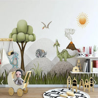 Thumbnail for Tapisserie Papier Peint Dinosaure | Le Petit Intissé