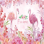 Papier Peint Flamant Rose <br/> Flamingos