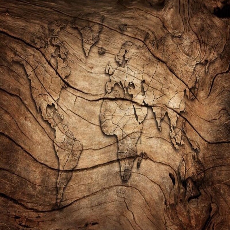 Tapisserie Murale Mappemonde | Le Petit Intissé