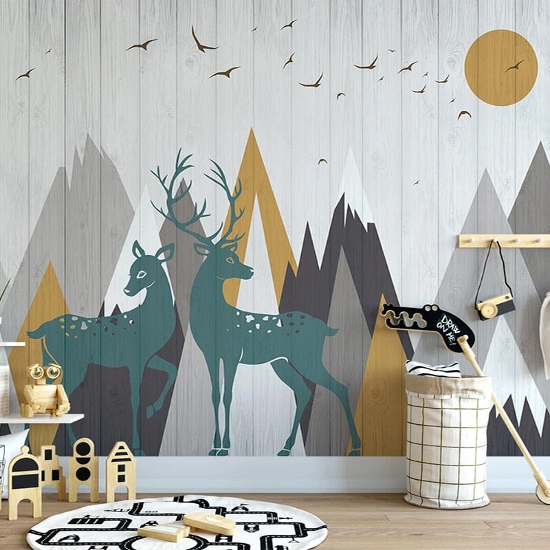 Papier Peint Trompe l’œil Chambre Garçon | Le Petit Intissé