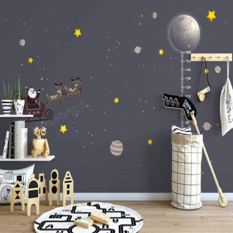 Papier Peint Gris avec Etoile | Le Petit Intissé