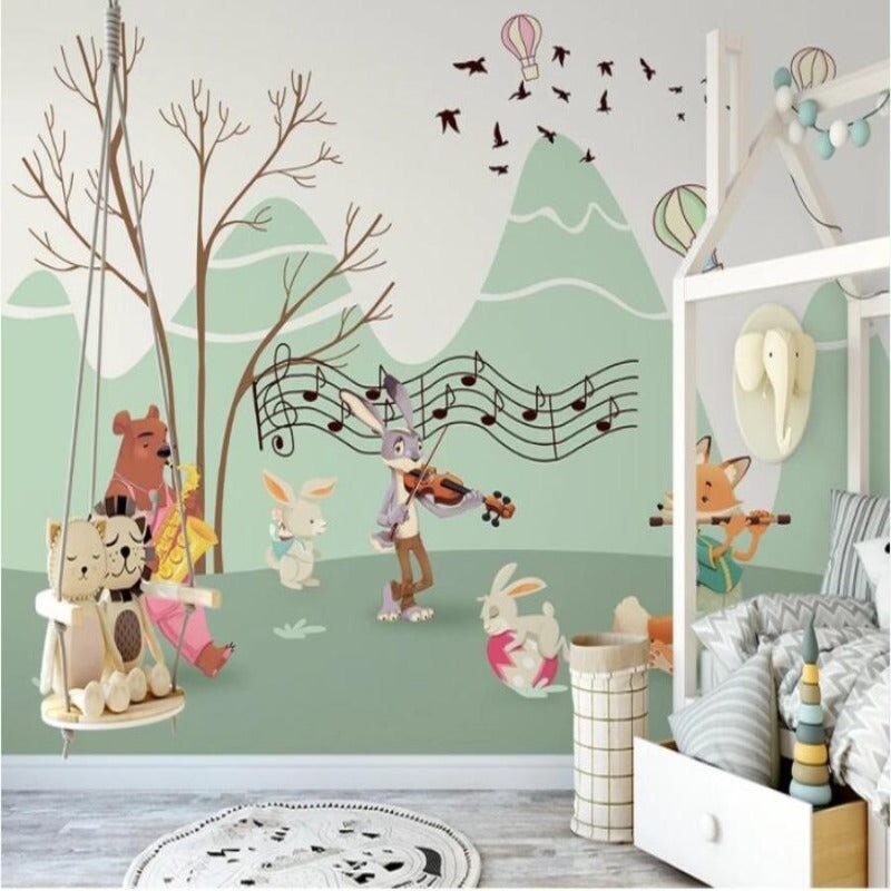Papier Peint Fresque Animaux | Le Petit Intissé