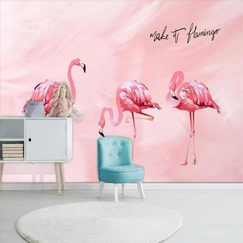 Chambre Thème Flamant Rose | Le Petit Intissé