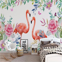 Thumbnail for Papier Peint Tropical Flamant Rose | Le Petit Intissé