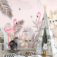 Thumbnail for Papier Peint Flamant Rose Vintage | Le Petit Intissé