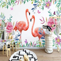 Thumbnail for Papier Peint Tropical Flamant Rose | Le Petit Intissé