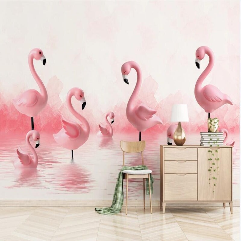 Déco Flamant Rose Chambre Fille | Le Petit Intissé