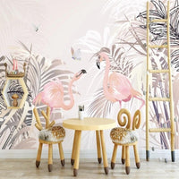 Thumbnail for Papier Peint Jungle Flamant Rose | Le Petit Intissé