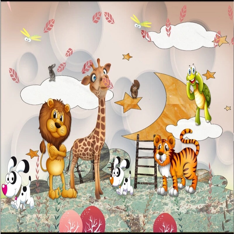 Papier Peint Animaux Chambre Bébé | Le Petit Intissé