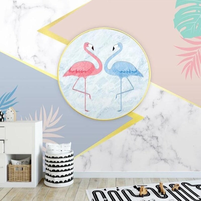 Papier Peint Flamant Rose <br/> Venus et Mars