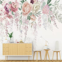 Thumbnail for Papier Peint Grosse Fleur Pastel | Le Petit Intissé