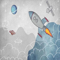 Thumbnail for Papier Peint Fusée | Le Petit Intissé