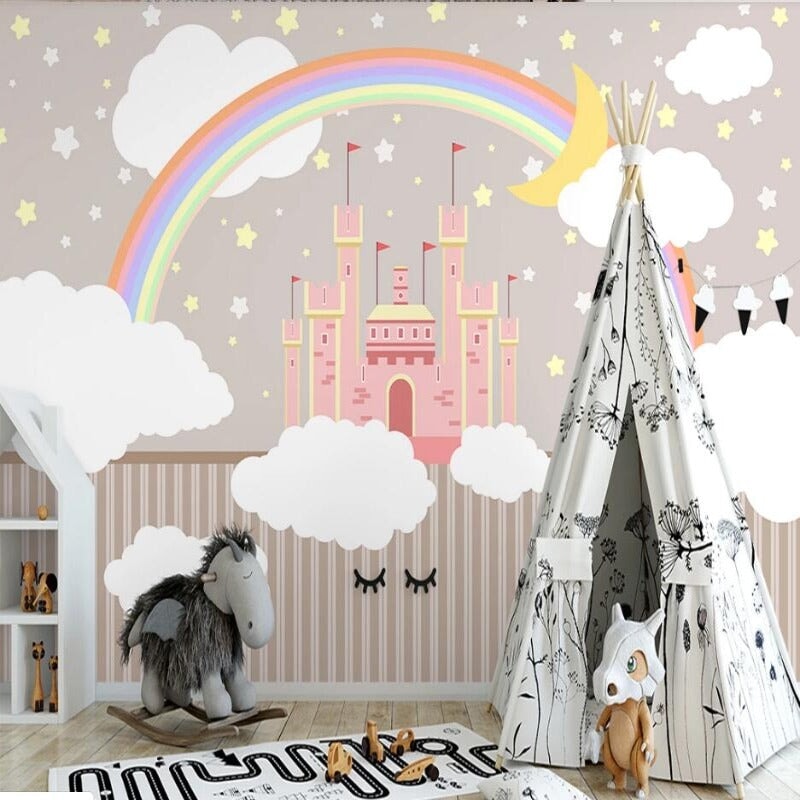 Papier Peint Château Princesse | Le Petit Intissé