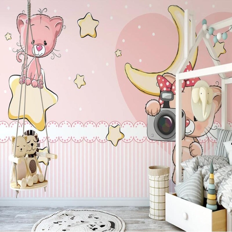 Papier Peint Fille Bébé | Le Petit Intissé