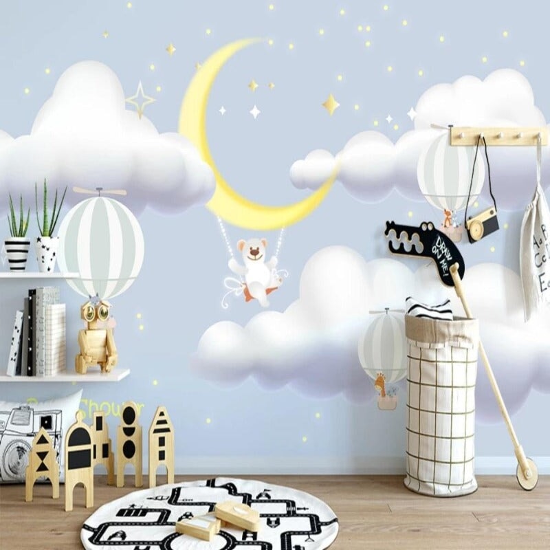 Papier Peint Nuage Chambre Bébé | Le Petit Intissé