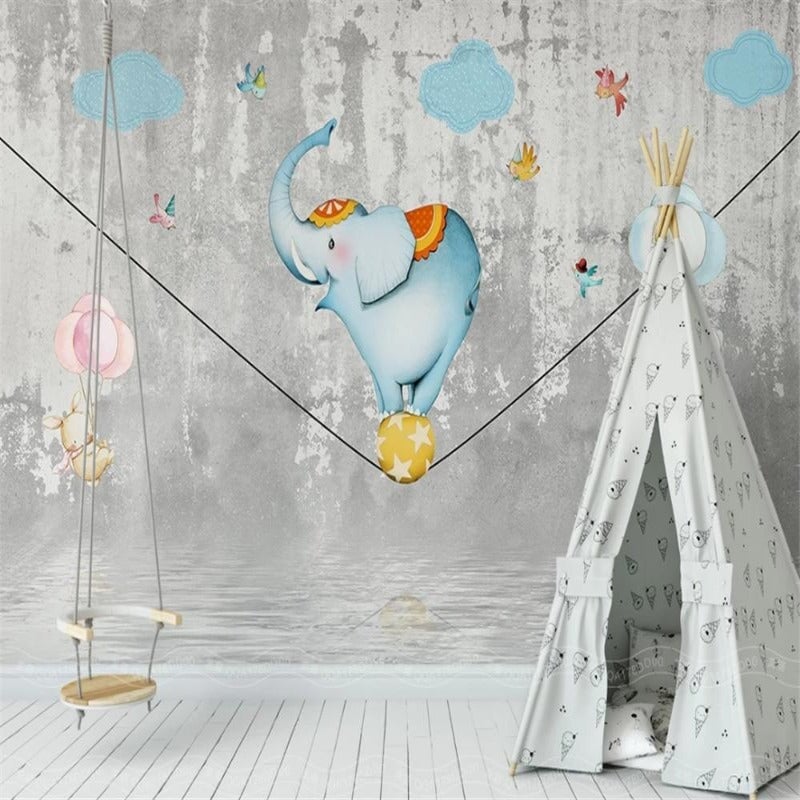 Papier Peint Éléphant Bébé | Le Petit Intissé